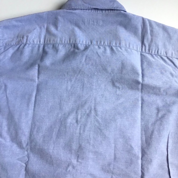 GAP Oxford light blue 100 % cotton button front shirt Sz L - Picture 4 of 10